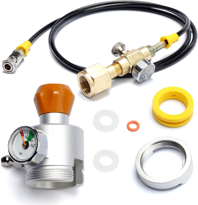 #ad Soda Filling Co2 Adapter Refill Adapter Quick Connect Pressure Gauge with Soda M $190.99