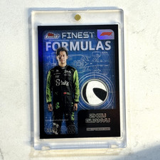 2024 Topps Finest Formula 1 F1 ZHOU GUANYU Black Refractor Relic Patch /10