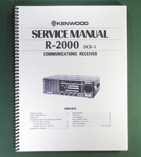 Kenwood R-2000 Service Manual: 11x17" Schematics  Protective Covers