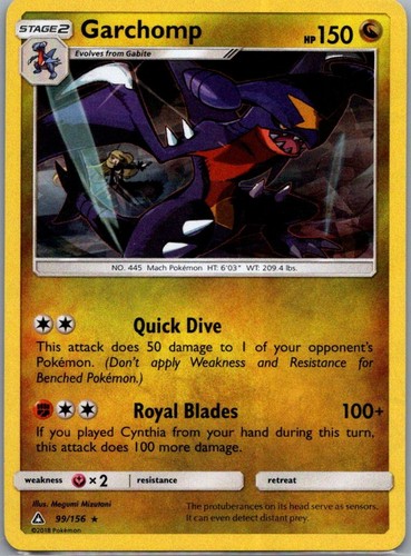 Garchomp (Cracked Ice Holo) 99/156 Deck Exclusives - Pokemon LP (Rare)