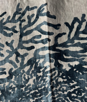 Schumacher Great Barrier Reef  Atlanta Designer Co. Fabric Remnant 26''x26''