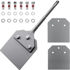 4 Inch SDS Plus Floor Scraper Kit, 4 Silver 