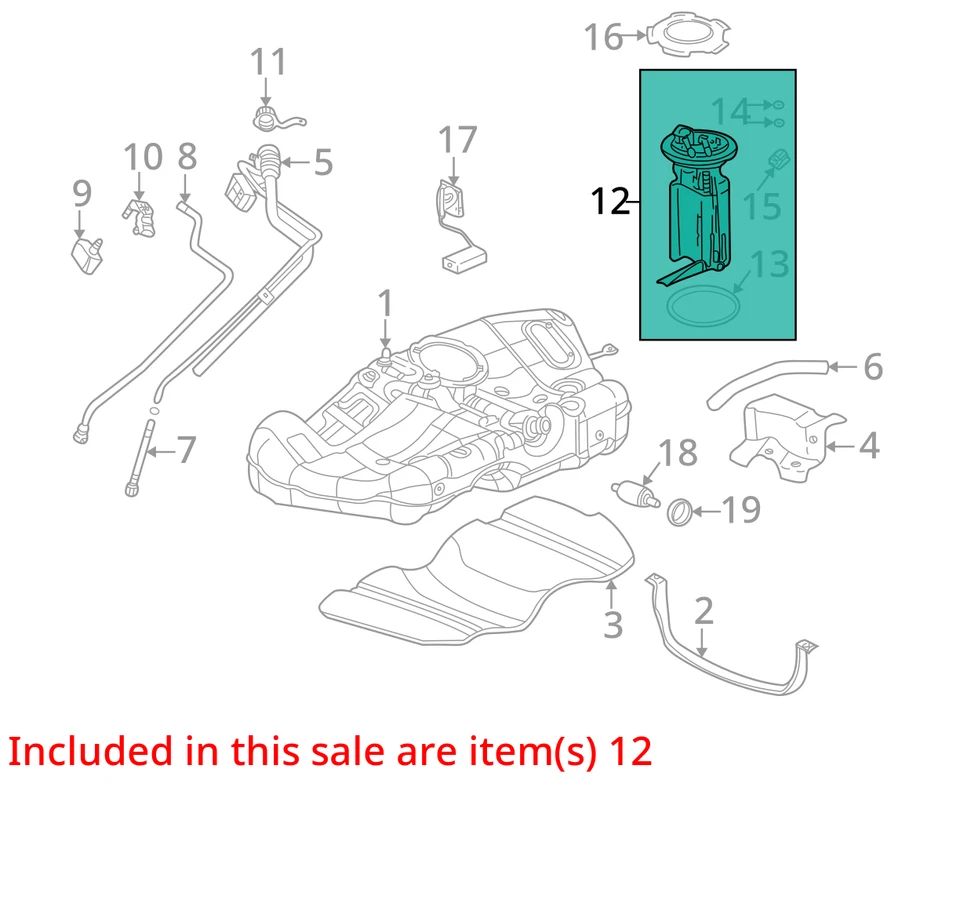 BOMBA DE COMBUSTIBLE GM Y L (B) 22710031 NUEVO OEM 22710031 22710031 Foto 3 de 4