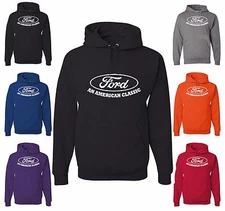 FORD An American Classic Sweatshirt Licensed Mustang F150 Truck Built Tough Hood