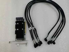 DELL R730xd SERVER SSD NVMe PCIe EXTENDER EXPANSION CARD GY1TD P31H2 w/ 4 cables