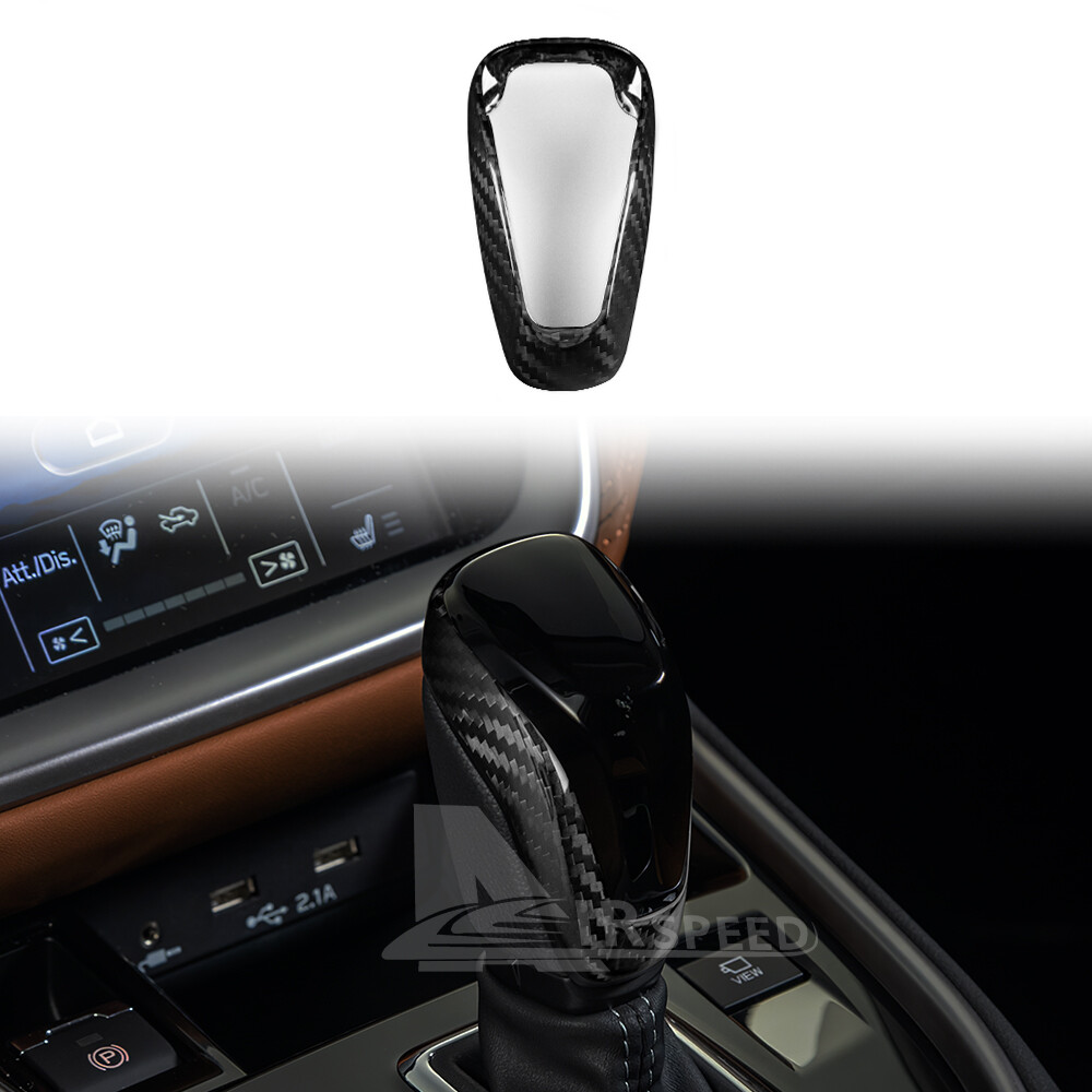 For Subaru XV Outback Forester Impreza Real Carbon Fiber Gear Shift Knob Cover