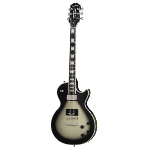 Epiphone Adam Jones Art Collection Les Paul Custom Guitar, Silverburst, Korin Fa