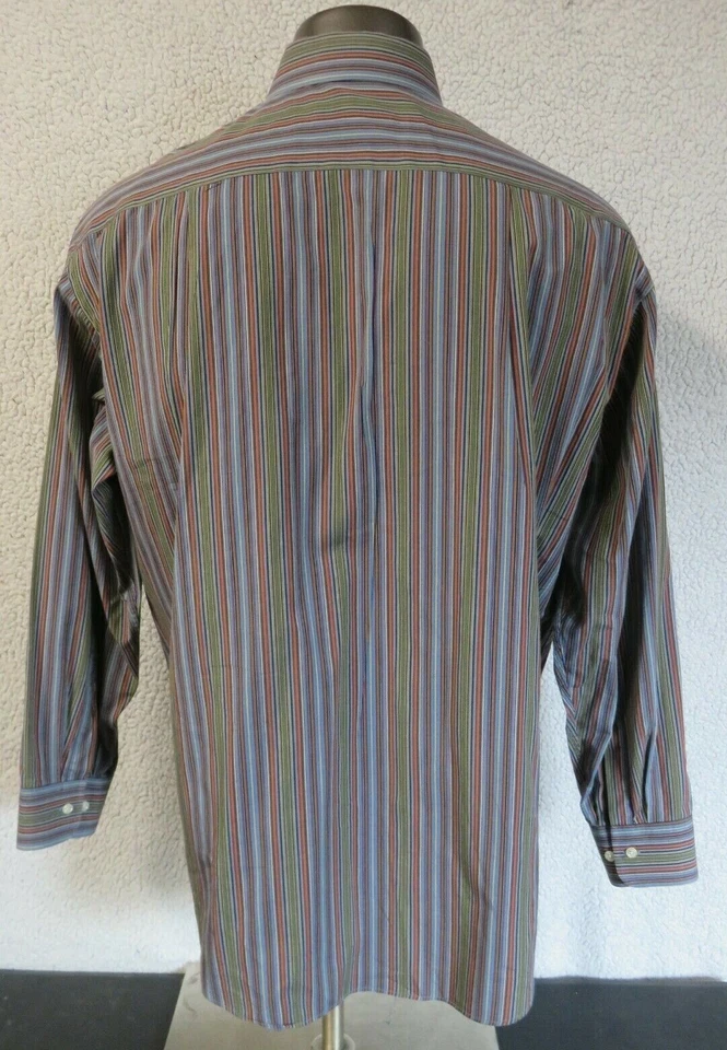 Camisa masculina Wellington & Walker manga longa botão frontal tamanho 17 34/35 multicolor - Imagem 2 de 4