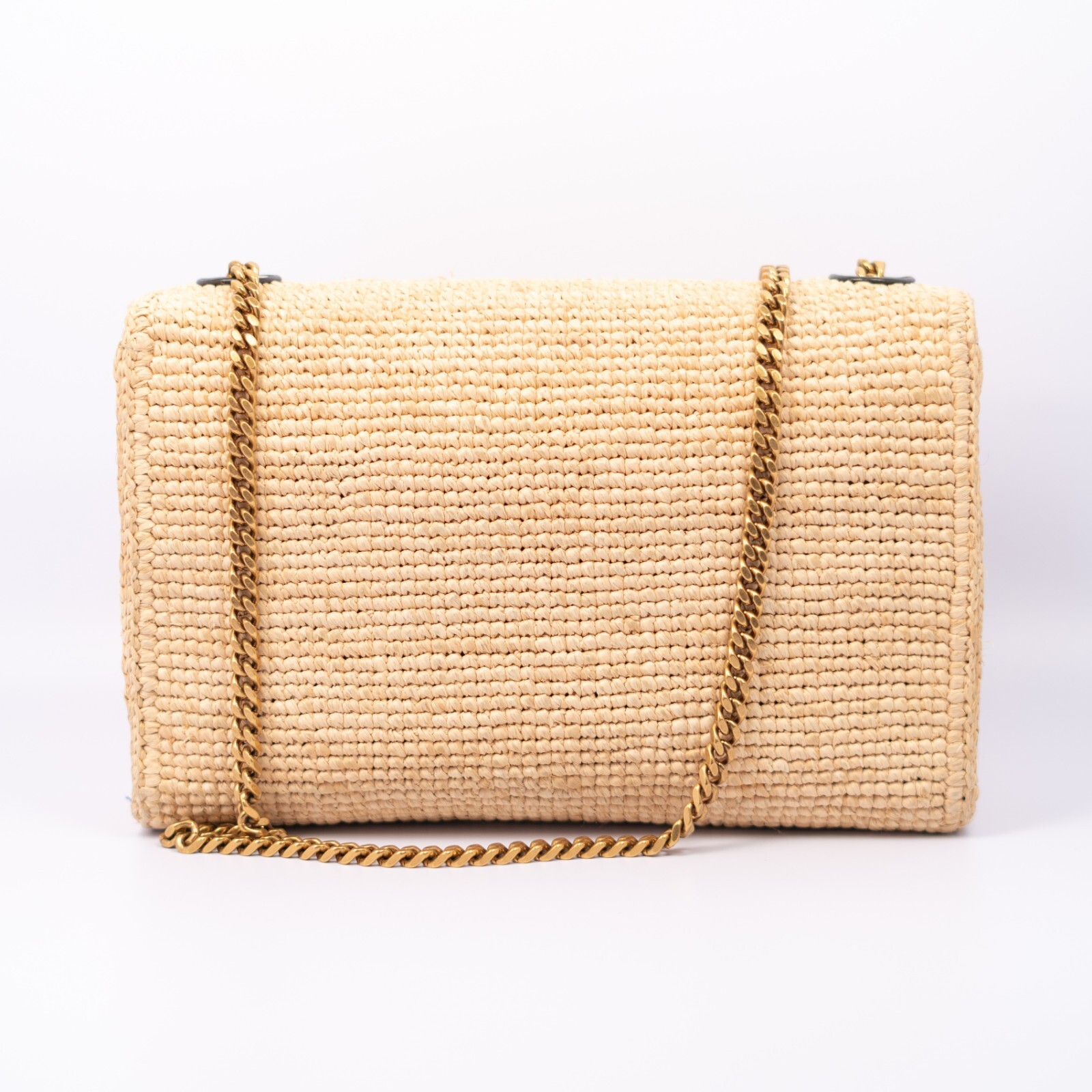 Saint Laurent Kate Raffia Medium