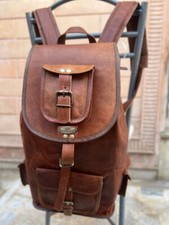 Genuine Leather All Time Best Back Pack Rucksack Travel Bag Men's and Women's
