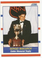 SERGEI MAKAROV 1990-91 SCORE CALDER TROPHY CARD NM-MT+ CONDITION