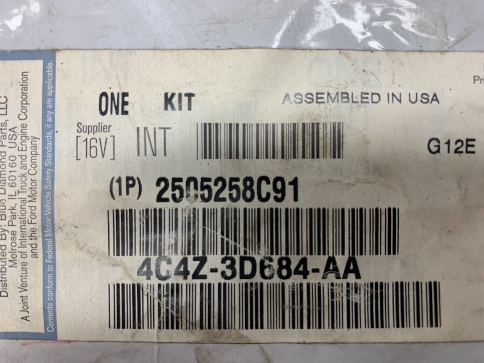 OB READ International 2505258C91 Steering Gear Master Gasket 