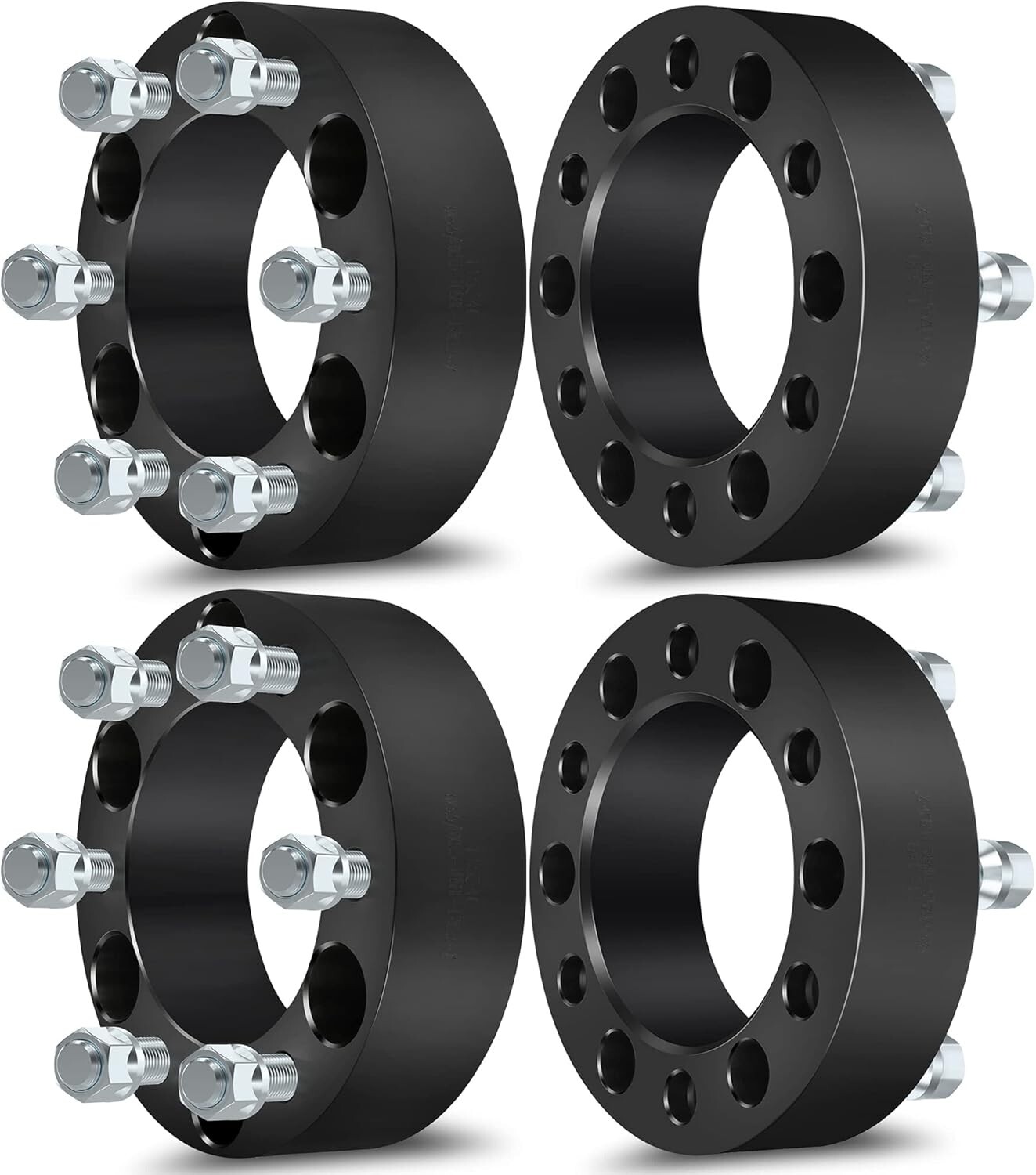 Durable 4-Piece 2 Inch 6x5.5 Wheel Spacer Kit with Bolt for Boosted Performance