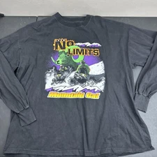 Vintage 1990's Arctic Cat Snowmobile Racing Know No Limits Long Sleeve T-Shirt L