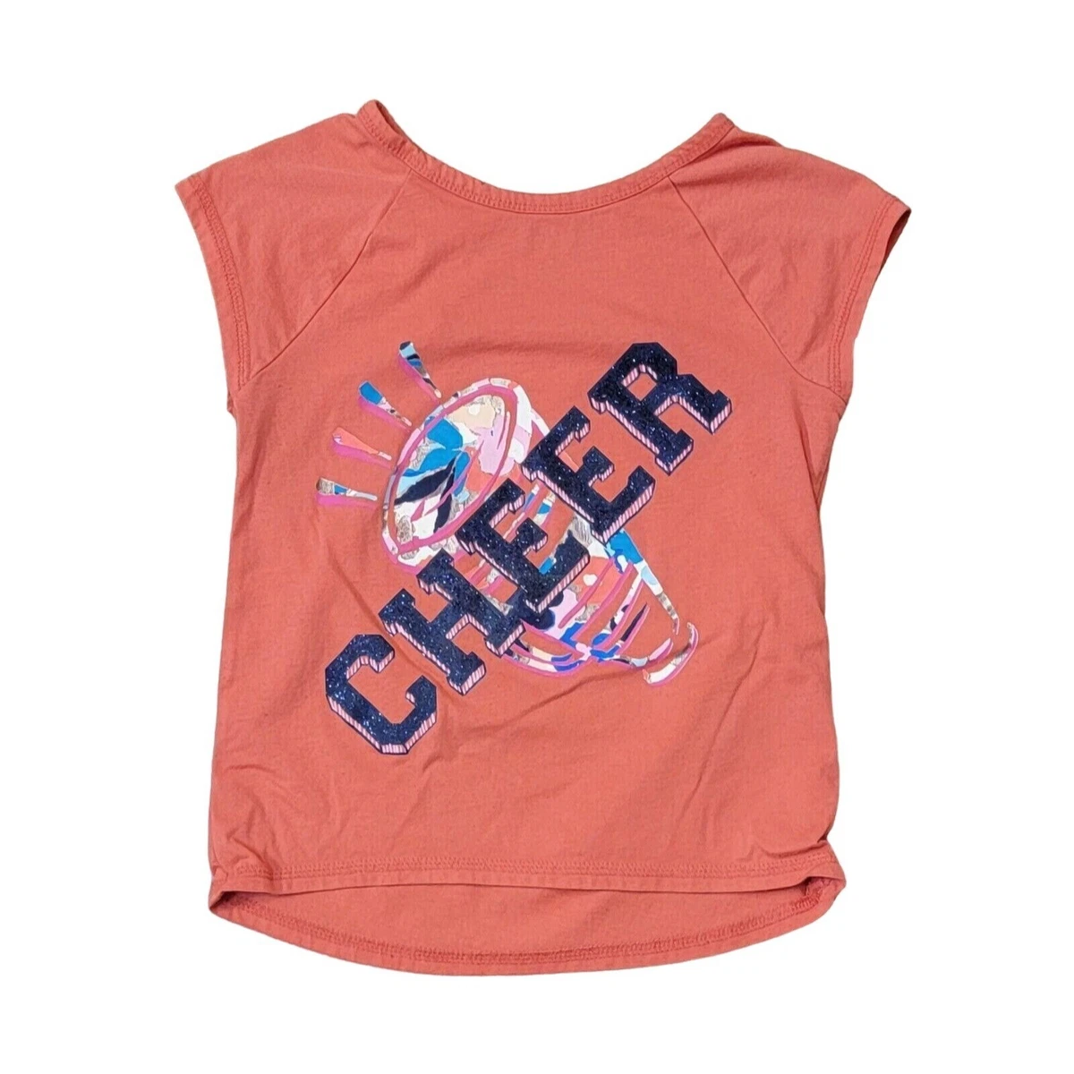Haut Débardeur Fille Gymboree - Imprimé Chat Rose Corail - Taille XS (4) - État Comme Neuf (EUC)