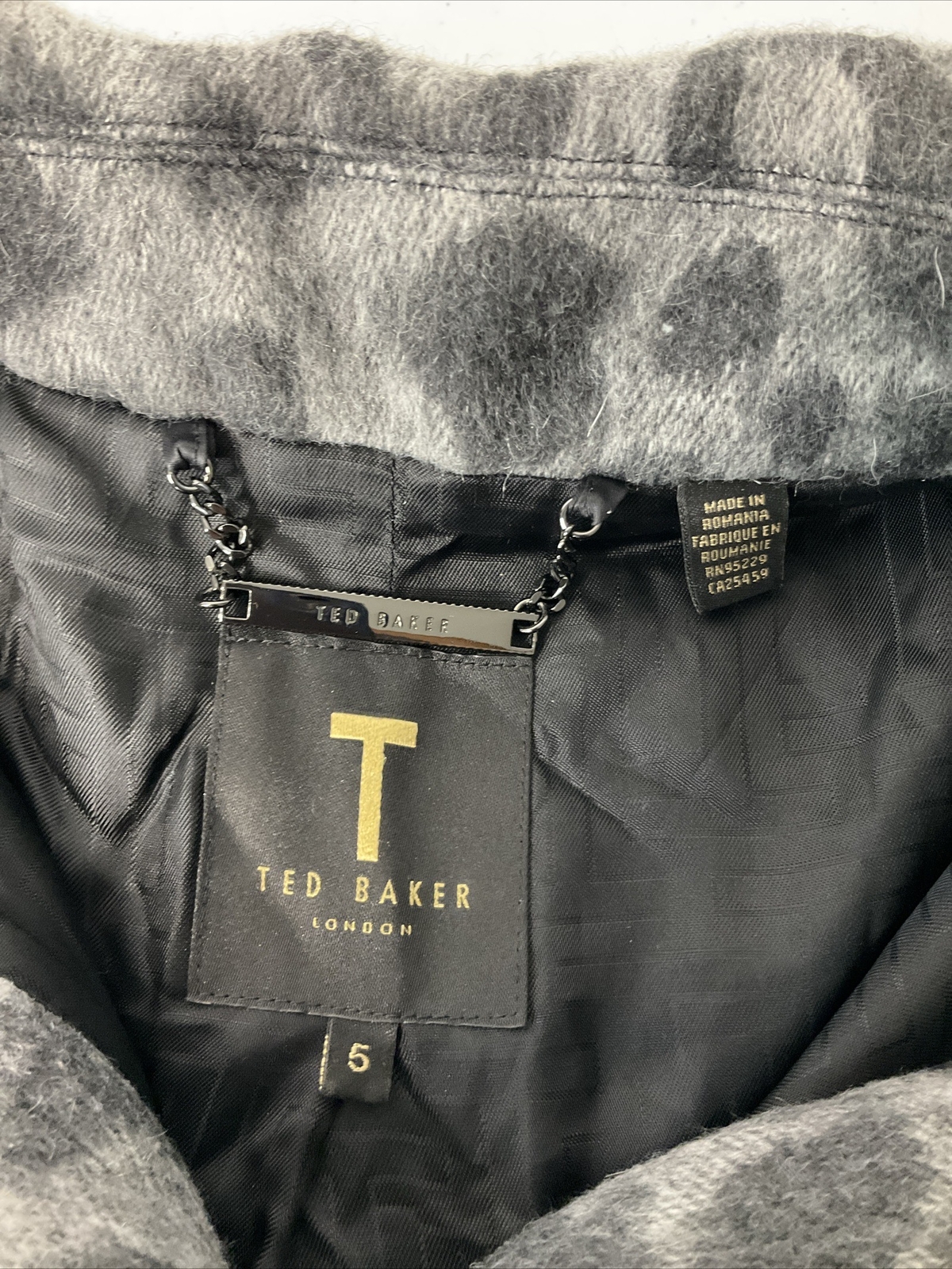 Ted Baker Jacket Shacket Ebrill Oversized Animal … - image 2