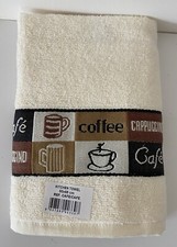 Kitchen Tea Towel 100% Cotton Absorbent Various Theme All Colours  Riggs Large