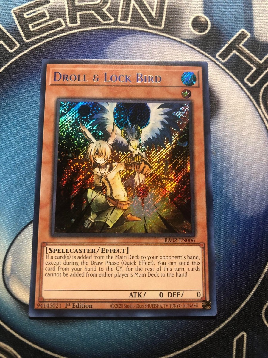 DROLL & LOCK BIRD *** 1ST EDITION MINT SECRET RARE RA02