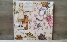 Holly Hobbie Paper Doll Gift Wrap Sealed 1972 1 Doll 1 Sheet with Doll Clothes
