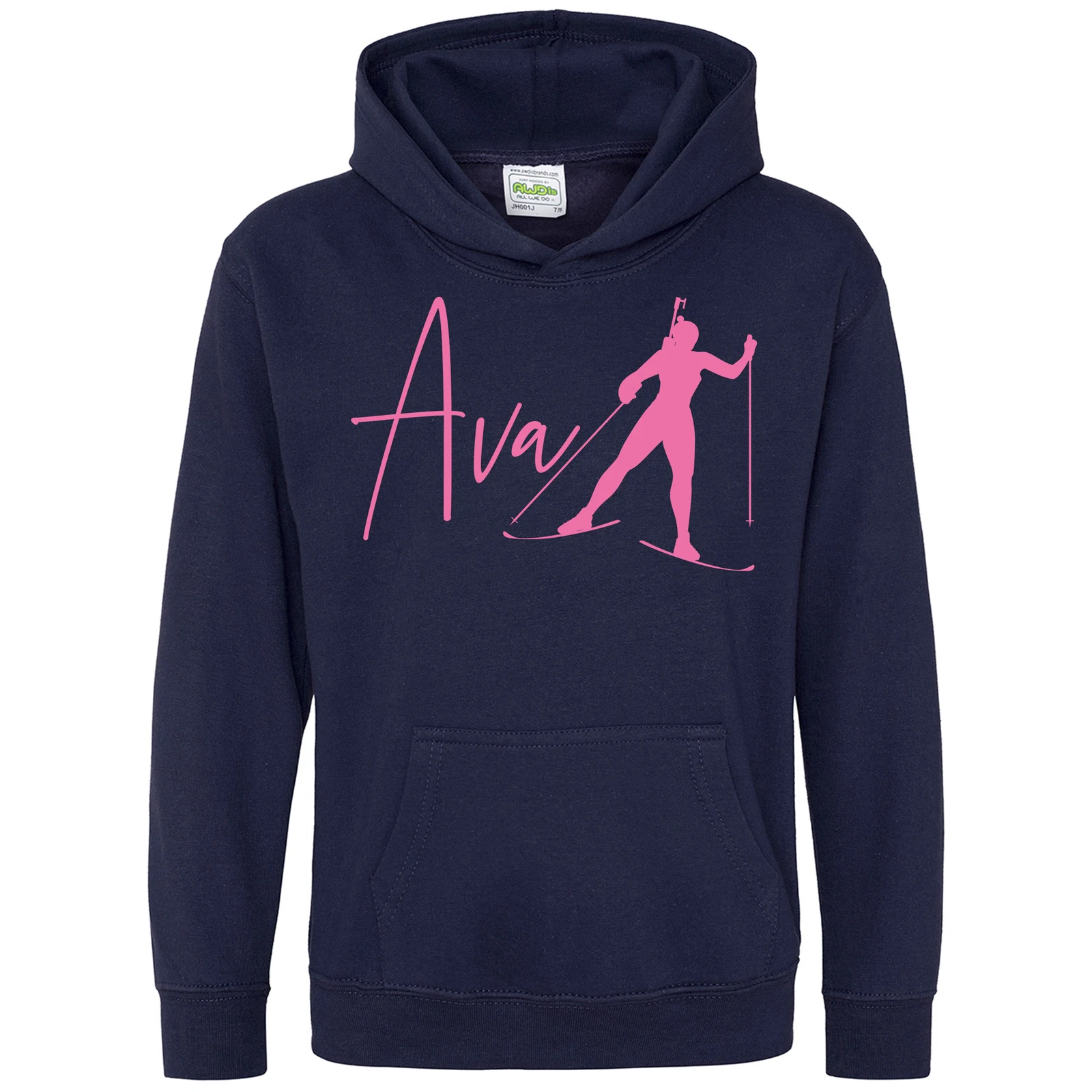 VETEMENTS Felpa con Cappuccio Sci Bambina Personalizzata Sci Compleanno Regali Figlia Bambina