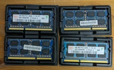 4 DIMM Lot of Hynix 2 GB SO-DIMM 1066 MHz DDR3 SDRAM Memory (HMT125S6TFR8C-G7)