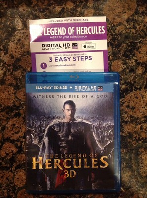 The Legend of Hercules 3D(Blu-ray Disc,2014,3D; Digital) Authentic US Release 