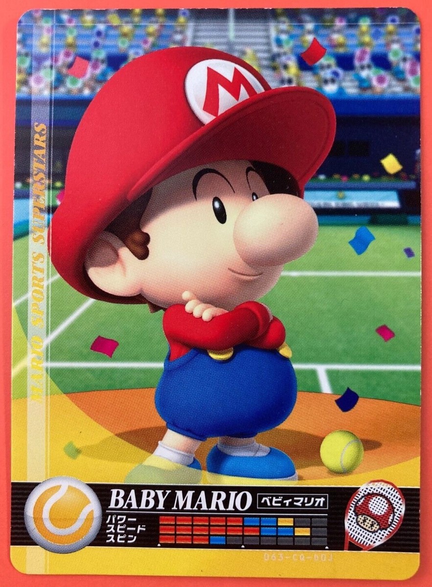 Mario Sports Superstar amiibo BABY MARIO Super Mario Card bandai