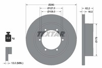 Textar 2X Bremsscheibe Hinten Ø280 Mm Voll FüR Nissan NT400 Cabstar F24F 35.14