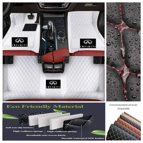 For INFINITI Q50 Q60 Q70 All Models Car Floor Mats Custom Waterproof Carpets - Bild 40 von 47