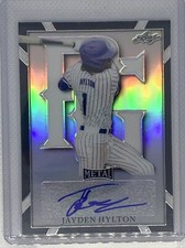 2021 LEAF PERFECT GAME METAL BLACK REFRACTOR JAYDEN HYLTON AUTO #7/15