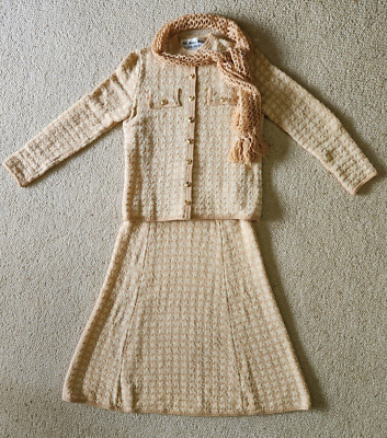 Vintage 70's St. John Knits for Saks Fifth Avenue Dress with Jacket Belt & Scarf | eBay Vintage 70's St. John Knits for Saks Fifth Avenue Dress with Jacket Belt & Scarf | eBay