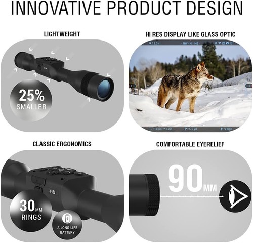 ATN X-Sight 5 LRF 5-25 Day/Night Hunting Scope w/Ballistics - Foto 3 di 3