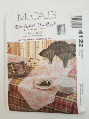 McCalls 4122 Sewing Pattern Donna Babylon Decorating Ideas New Home Decor Uncut