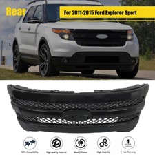 Grille Replacement For Ford Explorer 2011-2015 Sport Gloss Black Silver Gray New
