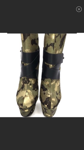 London Trash Metallic Camo Platform Boots Size 9 - 第 4/8 張圖片