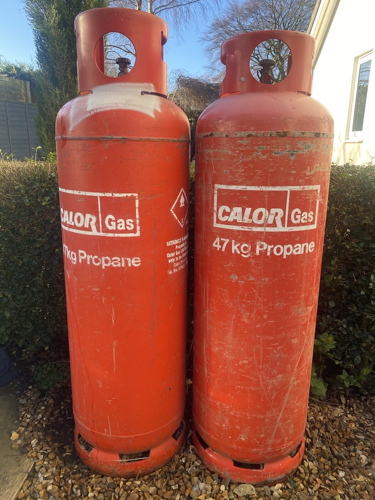 47kg Calor Gas Propane Bottles x2 Full eBay