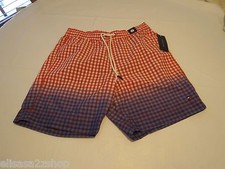 Men's swim trunks board shorts Tommy Hilfiger large poppy red 637 checks 7869679