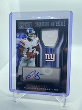 2018 Panini Playbook Signature Materials 87/199 Plaxico Burress #SM-PB Autograph
