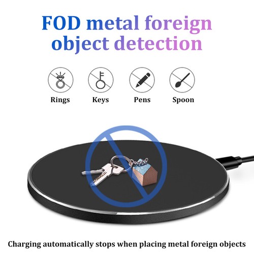 1x Wireless Charger Fast Charging Pad Mat For iPhone 15 Pro Max 14 13 Samsung - Picture 10 of 22