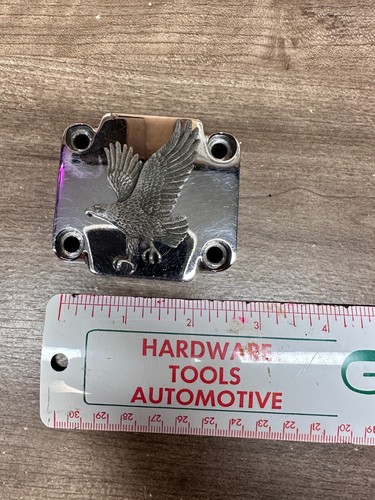 FLYING EAGLE SWITCH HOUSING CHROME COVER HARLEY DAVIDSON 72-81 SHOVELHEADS - Imagen 3 de 9