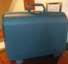 valise SAMSONITE vintage bleu turquoise