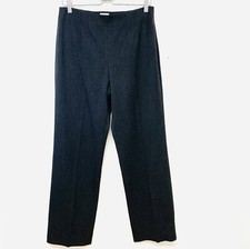 Chicos 1 Trouser Pants Woman Medium/8 Gray Straight Leg Career Business Office
