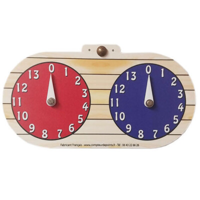 Compteur De Points Pétanque – 0 à 13 – PVC 3mm – 200x100mm – Neuf