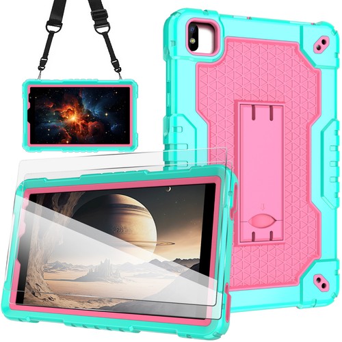 Funda para FOXX P8 8 pulgadas híbrida a prueba de golpes estuche incorporado soporte correa para el hombro - Imagen 106 de 154