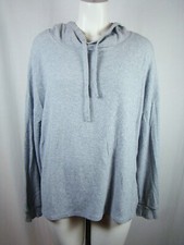 PROJECT SOCIAL URBAN OUTFITTERS Gray Ribbed Hoodie Sweater Pullover L Large
