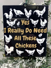 Chicken Christmas Ornament Chicken Lovers Ornament New