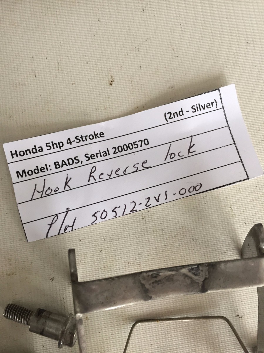 Hook Reverse Lock 50512-ZV1-000 BADS 2000570 Honda Outboard 5 hp