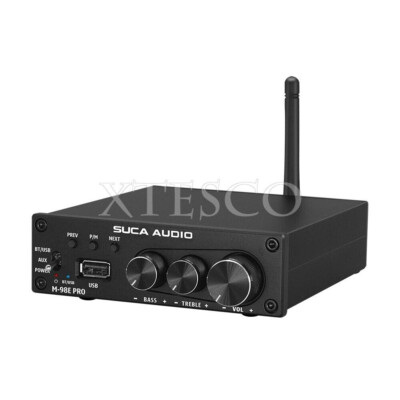 SUCA AUDIO M-98E PRO 160Wx2 Power Amplifier Bluetooth Amp for U Disk Subwoofer