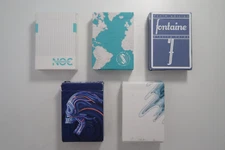 BLUE BATCH #3- Used Riffle Shuffle, NOC, SVNGALI, Fontaine Playing Cards