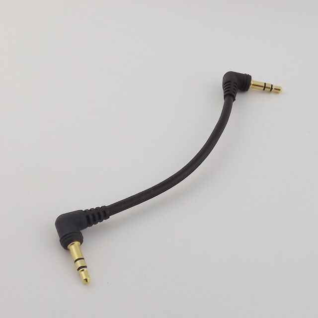 Right Angle 3.5mm Stereo Male to 1/8 Male Auxiliary Audio AUX Adapter Cable 10cm Right Angle 3.5mm Stereo Male to 1/8 Male Auxiliary Audio AUX Adapter Cable 10cm